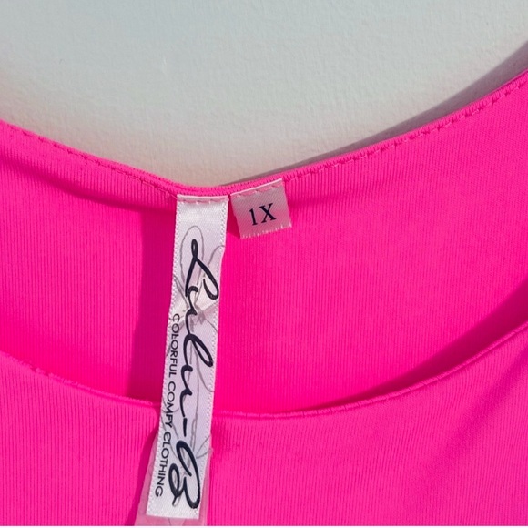 LuLu B Vibrant Pink Ruffle Tiered Maxi Dress Size 1X - Picture 11 of 16